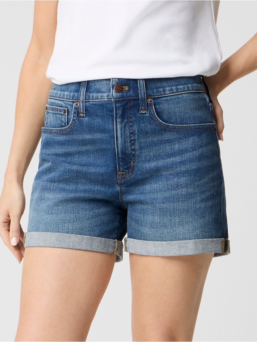 J. Crew Classic High-Rise Blue Denim Shorts Size 28